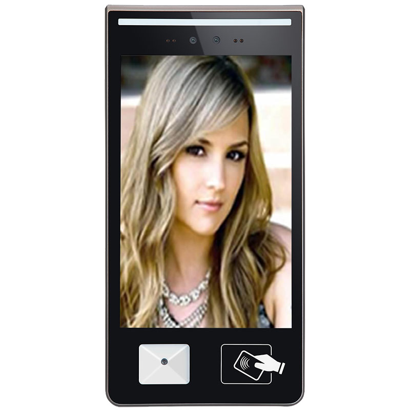 10.1寸人臉識別二維碼刷卡廣告機(jī)